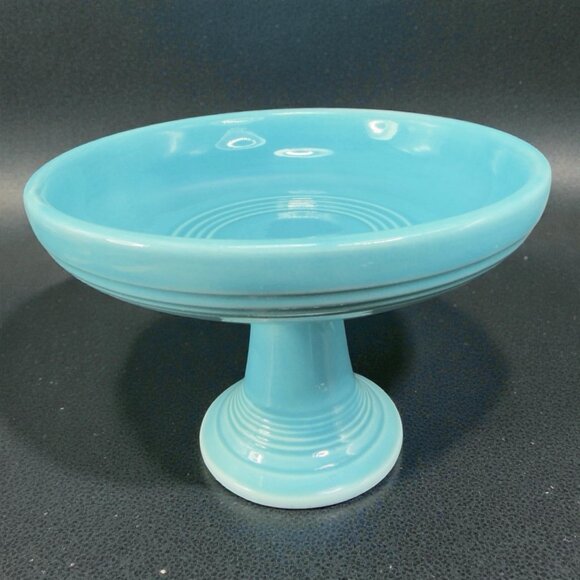 Fiestaware Other - Fiesta Sweets Comport in Original Turquoise Fiestaware Footed Candy Dish Bowl